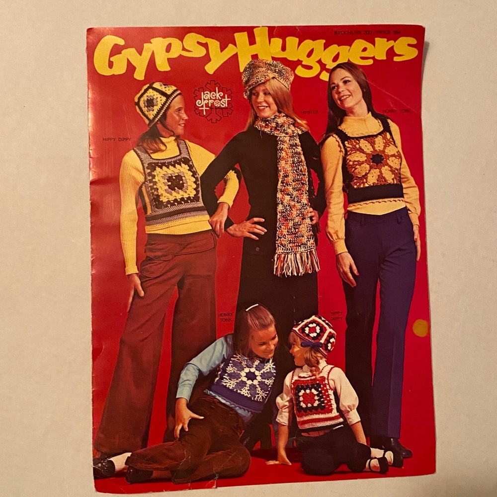Vintage 1970s Gypsy Huggers Crochet instructions